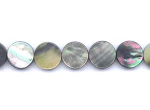 Black Mother of Pearl 18mm Dime