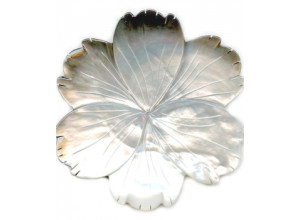 Black Mother of Pearl 105mm Flower Pendant