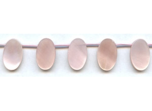 Pink Mother of Pearl 13x21 Flat Oval Drop