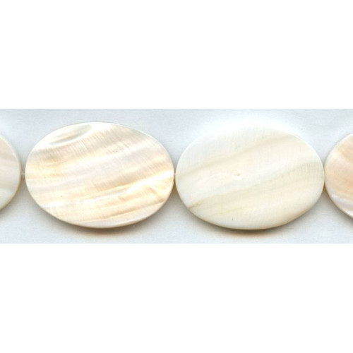 245-1300 Pink Mother of Pearl <br>30x42 Flat Oval