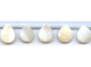 Pink Mother of Pearl 18-20mm Flat Pear Drop