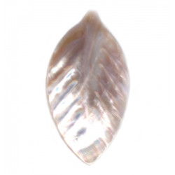 Pink Mother of Pearl 87x50 Leaf Pendant