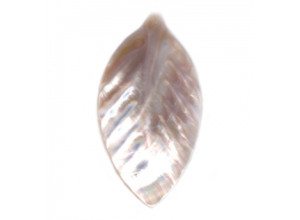 Pink Mother of Pearl 87x50 Leaf Pendant