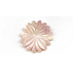 Pink Mother of Pearl 45mm Flower Pendant