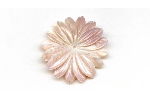 Pink Mother of Pearl 45mm Flower Pendant