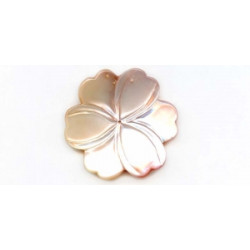 Pink Mother of Pearl 44mm Flower Pendant
