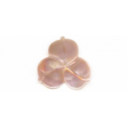 Pink Mother of Pearl 40mm Flower Pendant