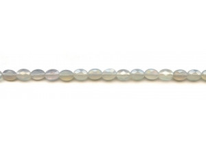 Gray Onyx 5x7 Faceted Flat Oval