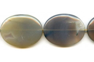 Gray Onyx 28-32x Flat Oval