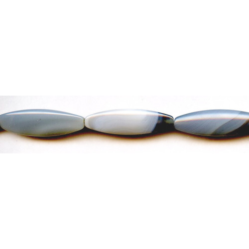 301-1193 Gray Onyx <br>10x35-40 Triangle Oval