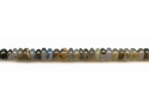 Gray Agate 8-9mm Rondell