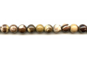 Brown Zebra Jasper 10mm Round