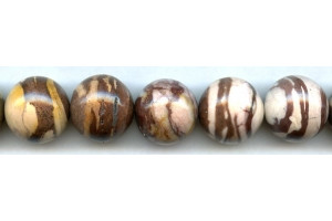 Brown Zebra Jasper 20mm Round