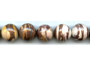 Brown Zebra Jasper 20mm Round