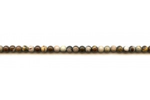 Brown Zebra Jasper 4mm Round