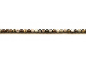 Brown Zebra Jasper 4mm Round