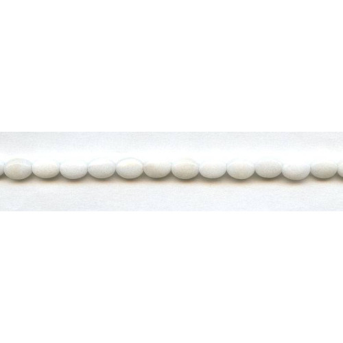 303-1023 White Jade <br>6x8 Flat Oval