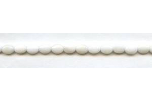 White Jade 6x8 Flat Oval