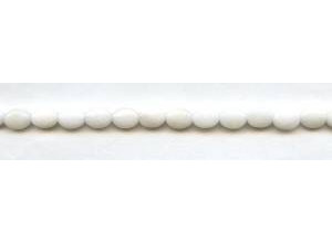 White Jade 6x8 Flat Oval