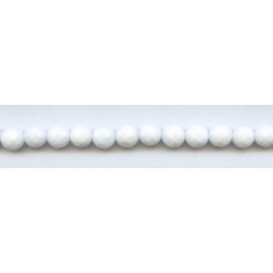White Jade 8mm Faceted Round