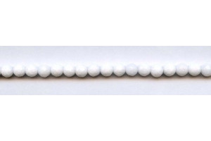 White Jade 6mm Faceted Round