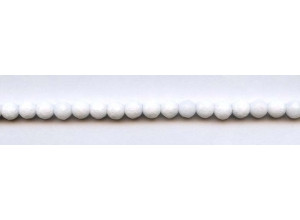 White Jade 6mm Faceted Round