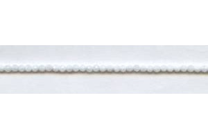 White Jade 3mm Faceted Round