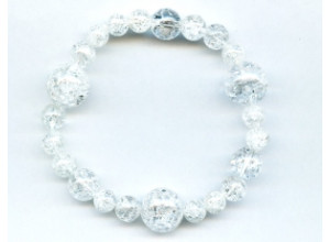 Cracked Crystal 8x Round Bracelet