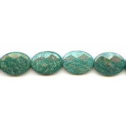 Russian Amazonite 18x25 Faceted Flat Oval