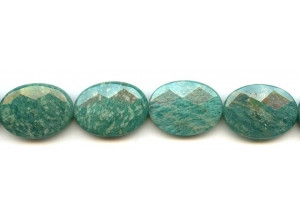 Russian Amazonite 18x25 Faceted Flat Oval