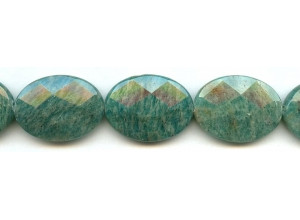 Russian Amazonite 22x30 Faceted Flat Oval