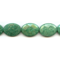 Russian Amazonite 22x30 Faceted Flat Oval