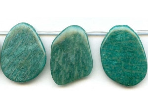 Russian Amazonite 30-40x Flat Pear Drop