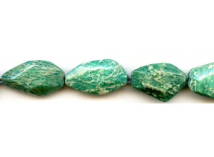 Russian Amazonite 15-18x Faceted Flat Nugget