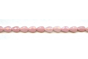 Pink Jade 6x9 Faceted Flat Pear