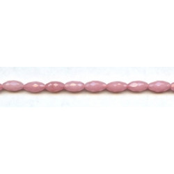 Pink Jade 6x12 Faceted Oval Rice