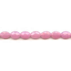 Pink Jade 10x14 Faceted Flat Oval