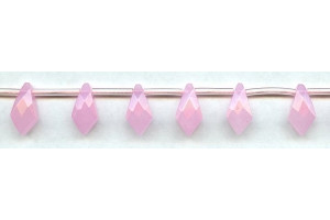 Pink Jade 8x15 Tie Briolette