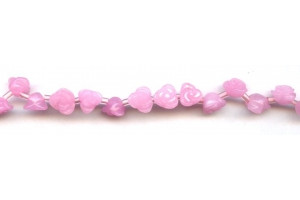 Pink Jade 7mm Flower