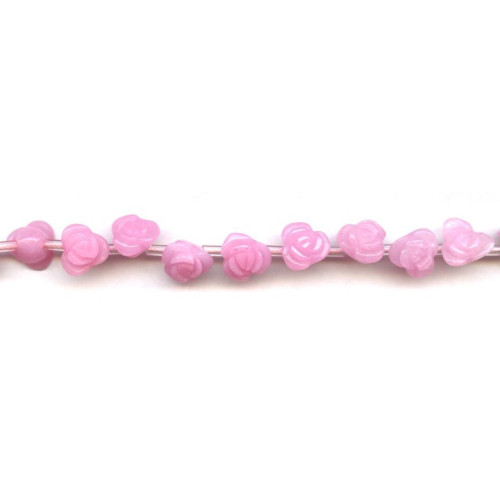 308-1102 Pink Jade <br>10mm Flower