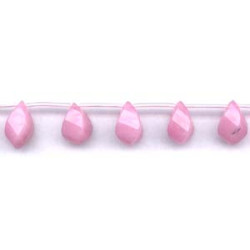 Pink Jade 10x18 Swirl Briolette