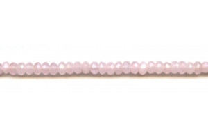 Pink Jade 6mm Faceted Rondell