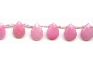 Pink Jade 13x18 Flat Pear Briolette