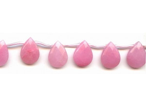 Pink Jade 13x18 Flat Pear Briolette