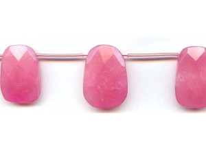 Pink Jade 20x30 Faceted Flat Drop