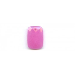 Pink Jade 22x30 Faceted Rectangle Pendant