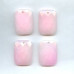 308-1137 Pink Jade <br>30x40 Faceted Rectangle Pendant