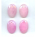 308-1138 Pink Jade <br>28x40 Faceted Flat Oval Pendant