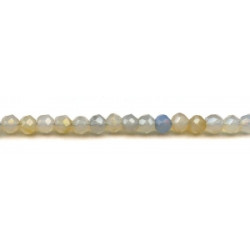 Dyed Blue Chalcedony 8mm Faceted Round
