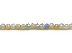 Dyed Blue Chalcedony 8mm Faceted Round